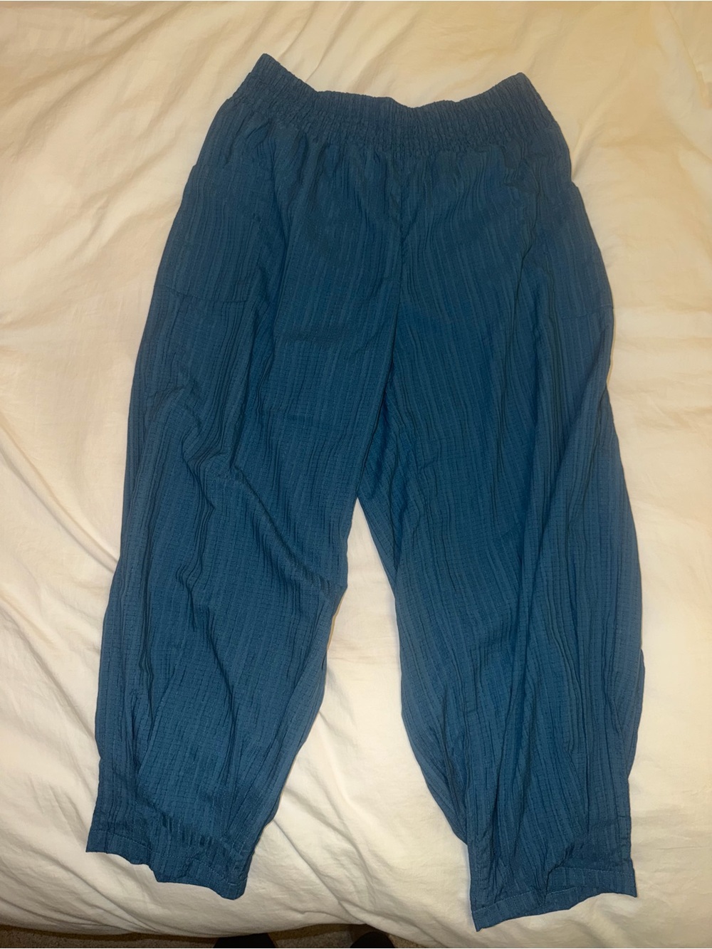 SHEIN Teal Ankle-Length Jogger Pants